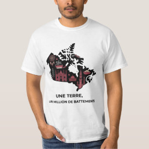 Québec-T-Shirt: Vereinigtes Ahorn-Mosaik T-Shirt