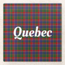 Quebec Tartan Kariert Glasuntersetzer