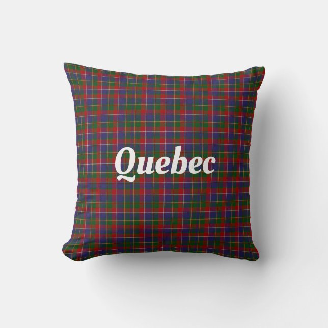 Quebec Tartan Kariert Kissen (Vorderseite)