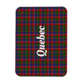 Quebec Tartan Kariert Magnet (Vertikal)