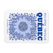 Quebec Total Eclipse Flexible Foto Magnet (Horizontal)