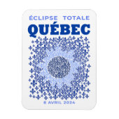 Quebec Total Eclipse Flexible Foto Magnet (Vertikal)