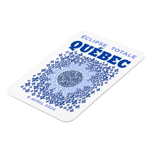 Quebec Total Eclipse Flexible Foto Magnet (Linke Seite)