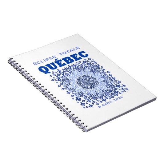 Quebec Total Eclipse Spiral Foto Notebook Notizblock (Rechte Seite)