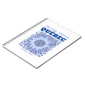 Quebec Total Eclipse Spiral Foto Notebook Notizblock (Linke Seite)