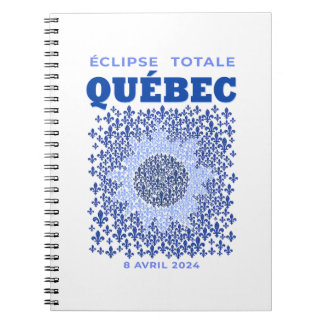 Quebec Total Eclipse Spiral Foto Notebook Notizblock