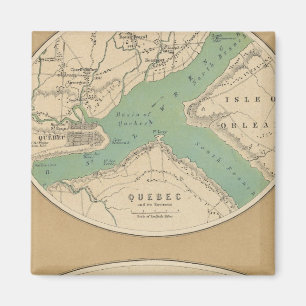 Quebec und seine Umgebung Magnet