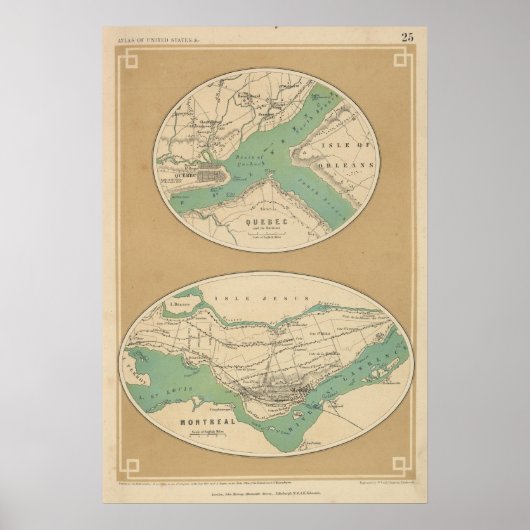 Quebec und seine Umgebung Poster (Vorne)