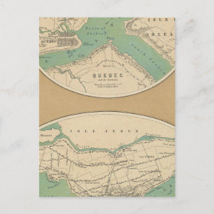 Quebec und seine Umgebung Postkarte