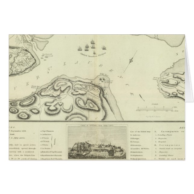 Quebec während der Belagerung (Vorderseite (Horizontal))