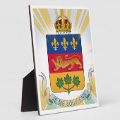 Quebec-Wappen Fotoplatte (Seite)