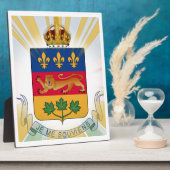 Quebec-Wappen Fotoplatte (Seite)