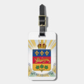 Quebec-Wappen Gepäckanhänger (Vorderseite vertikal)