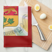 Quebec-Wappen Handtuch (Viertel Falte)