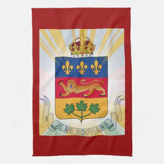 Quebec-Wappen Handtuch (Vertikal)