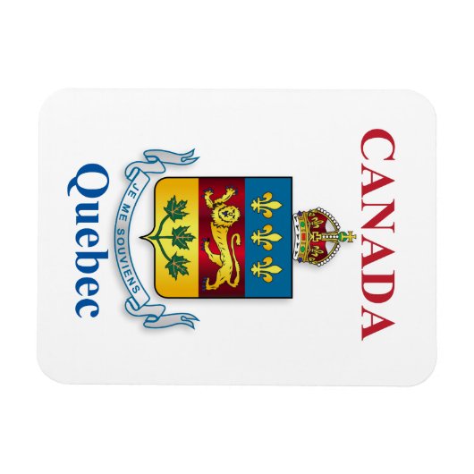 Quebec-Wappen Magnet (Horizontal)