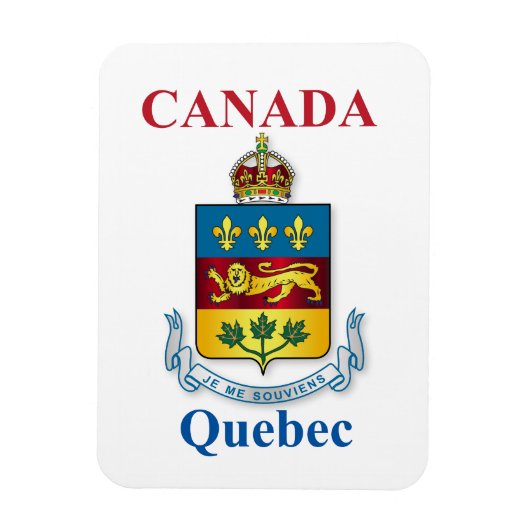 Quebec-Wappen Magnet (Vertikal)