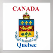 Quebec-Wappen Poster (Vorne)