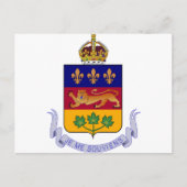 Quebec-Wappen Postkarte (Vorderseite)