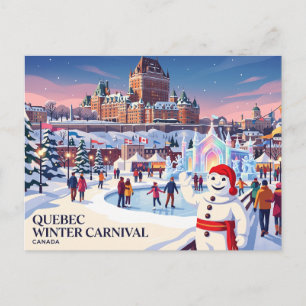 Quebec-Winterkarneval Kanada Postkarte