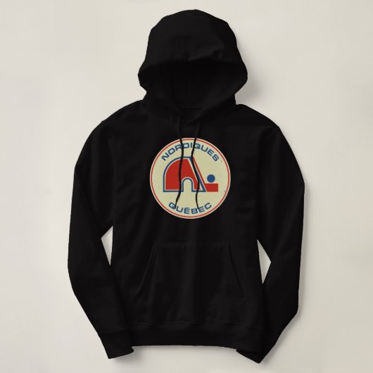 Quebecc Nordiques [Vintag erschüttert] Hoodie (Design vorne)