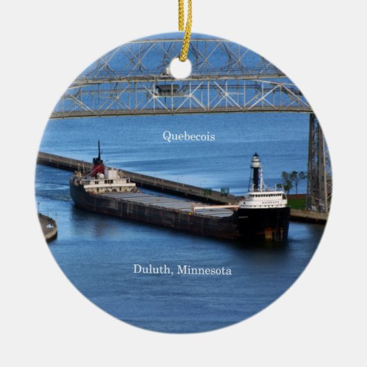Quebecois Duluth-Ornament Keramikornament (Vorne)