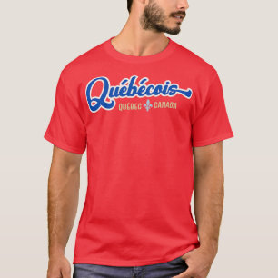 Quebecois Proud Französisch Kanadian du Quebec Dar T-Shirt