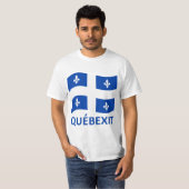 QUEBEXIT WAVING FLAG T-Shirt (Vorne ganz)
