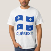 QUEBEXIT WAVING FLAG T-Shirt (Vorderseite)