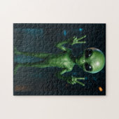 Quebra-Cabeça Extraterrestre futurista Puzzle (Horizontal)