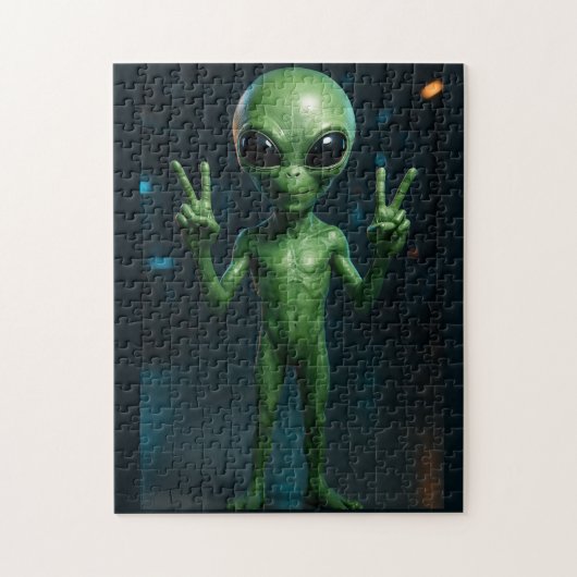 Quebra-Cabeça Extraterrestre futurista Puzzle (Vertikal)