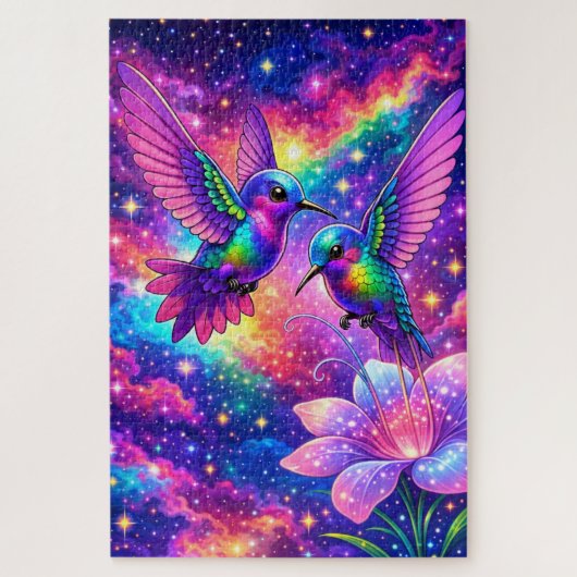 Quebra-Cabeça (Puzzle) Beija-Flores Enamorados Puzzle (Vertikal)