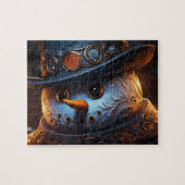 Quebra-Cabeça (Puzzle) Boneco de Neve Estiloso Puzzle (Horizontal)