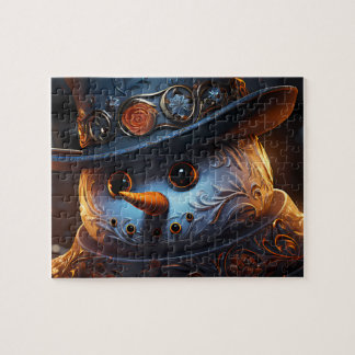 Quebra-Cabeça (Puzzle) Boneco de Neve Estiloso Puzzle