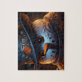 Quebra-Cabeça (Puzzle) Boneco de Neve Estiloso Puzzle