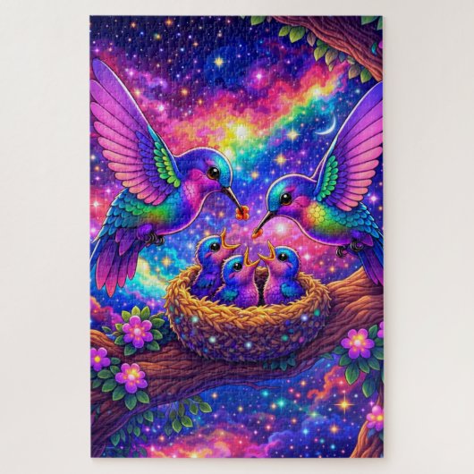 Quebra-Cabeça (Puzzle) Família Beija-Flor Puzzle (Vertikal)