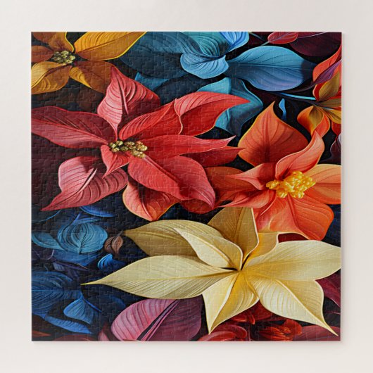 Quebra-Cabeça (Puzzle) Flores Natalinas Puzzle (Horizontal)