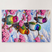 Quebra-Cabeça(Puzzle)Lindas Cores dos Beija-Flores Puzzle (Horizontal)