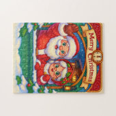 Quebra-Cabeça (Puzzle) Mamãe e Papai Noel Puzzle (Horizontal)