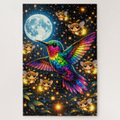 Quebra-Cabeça (Puzzle) Meia-noite com Beija-Flores Puzzle (Vertikal)