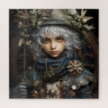 Quebra-Cabeça (Puzzle) Menina do Outono