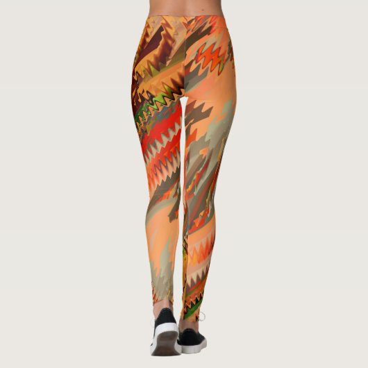 Quebra de cores com zigue zague ou efeionda leggings (Rückseite)
