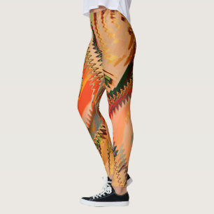 Quebra de cores com zigue zague ou efeionda leggings