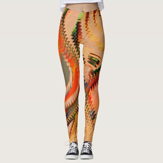 Quebra de cores com zigue zague ou efeionda leggings (Vorderseite)