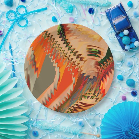 Quebra de cores com zigue zague ou efeionda pappteller (Party)