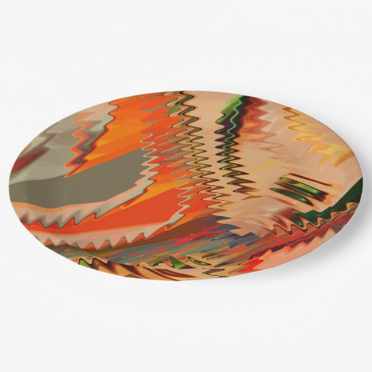 Quebra de cores com zigue zague ou efeionda pappteller (Schrägansicht)