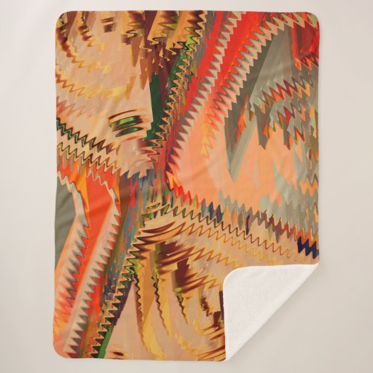 Quebra de cores com zigue zague ou efeionda sherpadecke (Vorderseite)