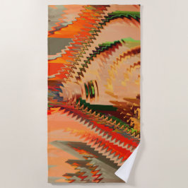 Quebra de cores com zigue zague ou efeionda strandtuch