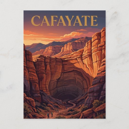 Quebrada de las Conchas Postkarte (Vorderseite)