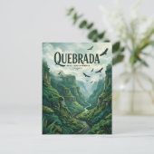 Quebrada de los Cuervos is already in Spanish, how Postkarte (Stehend Vorderseite)